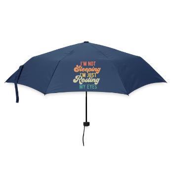Personal Motivational T-Shirt with Humor - Umbrella (small) - navy - Front