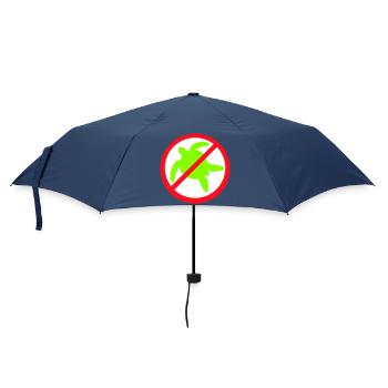 No Water Turtle Forbidden Shield Zone Against - Umbrella (small) - navy - Front
