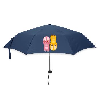Cute kawaii figure - Umbrella (small) - navy - Front