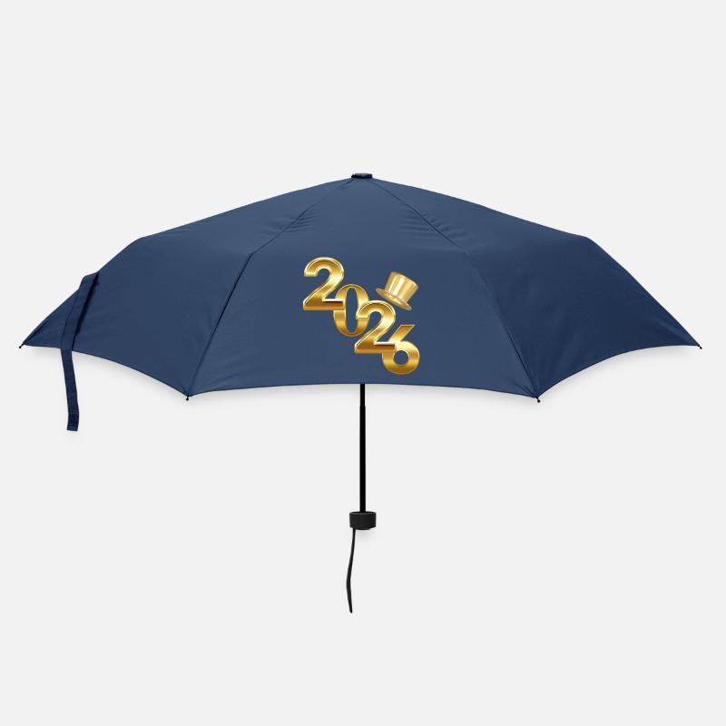 Neujahr 2026 - Regenschirm (klein) - Navy