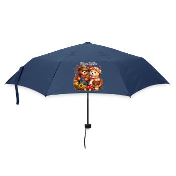 Couple de fermiers pour toujours ensemble – Pays romantique - Parapluie standard - marine - Devant