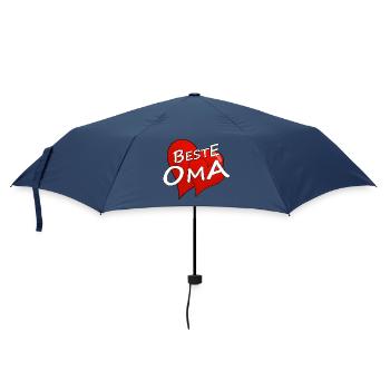 BESTE OMA - Regenschirm (klein) - Navy - Vorne