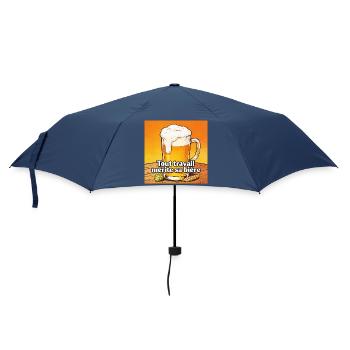 Every job deserves its beer - Umbrella (small) - navy - Front