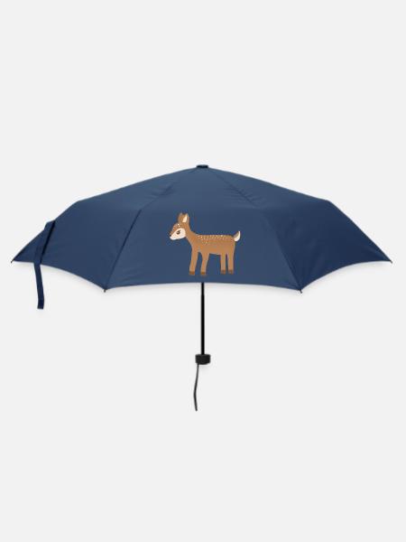 Fawn Dots Waldcharme - Regenschirm (klein) - Navy