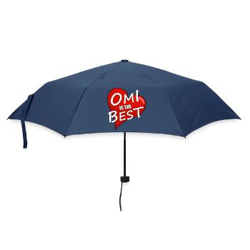 OMI IS THE BEST - Regenschirm (klein) - Navy - Vorne