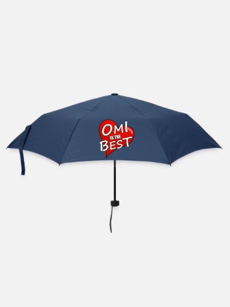 OMI IS THE BEST - Regenschirm (klein) - Navy
