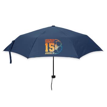 15e anniversaire Football 15 ans Adolescents - Parapluie standard - marine - Devant