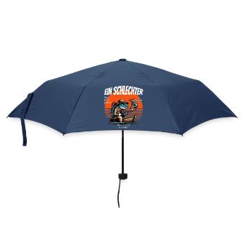 Funny Fisherman Fish: Retro Design for Fisherman - Umbrella (small) - navy - Front