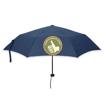Alles ist gut, gute Retro-Daumen. - Regenschirm (klein) - Navy - Vorne