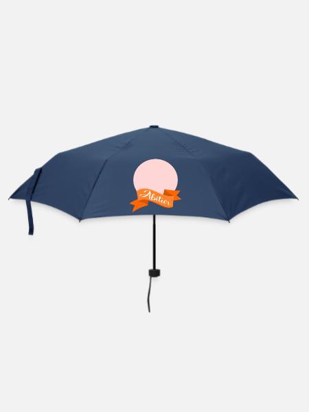 Abitur Schleife - Regenschirm (klein) - Navy