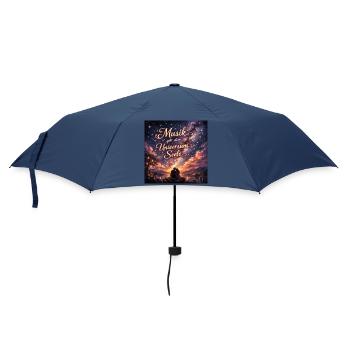 Musik gibt dem Universum Seele - Musiker Romantik - Regenschirm (klein) - Navy - Vorne