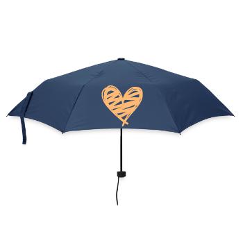 Heart - Umbrella (small) - navy - Front