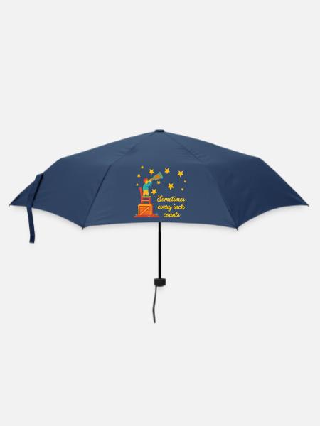 Sometimes Every Inch Counts - Regenschirm (klein) - Navy