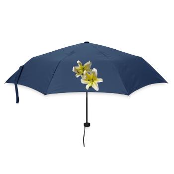 Elegant_Yellow_-_White_Lily_Flower - Parapluie standard - marine - Devant