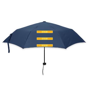 Be The Light Motivierend Positivität Spruch Logo - Regenschirm (klein) - Navy - Vorne