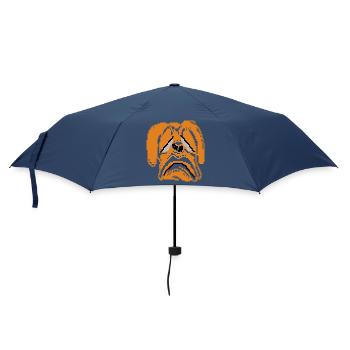 Sad Dog - Umbrella (small) - navy - Front
