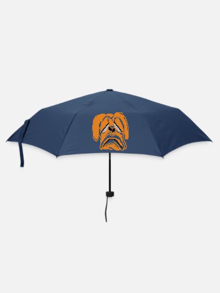 Sad Dog - Umbrella (small) - navy