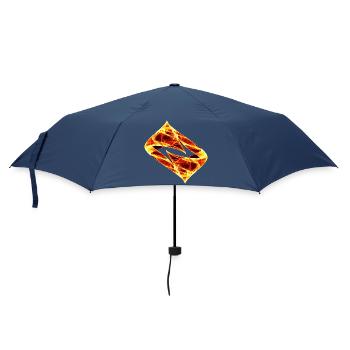 Dynamische Spur - Heiss - Regenschirm (klein) - Navy - Vorne