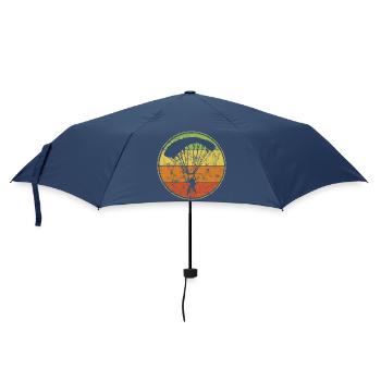 Vintage Fallschirmspringer Extremsport Fallschirm - Regenschirm (klein) - Navy - Vorne