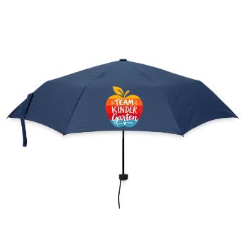 Team Kindergarten - Apfel - Kita - Regenschirm (klein) - Navy - Vorne