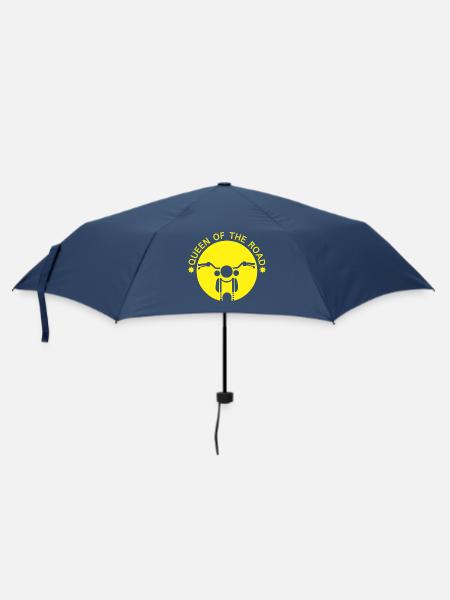 Königin der Straße Motorrad-Design - Regenschirm (klein) - Navy
