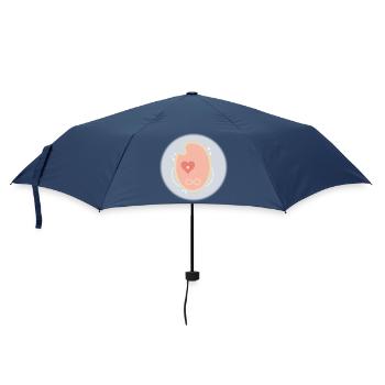 Der goldene Kokon - Regenschirm (klein) - Navy - Vorne