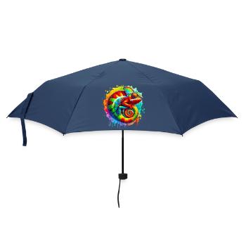 Chamäleon - Regenschirm (klein) - Navy - Vorne