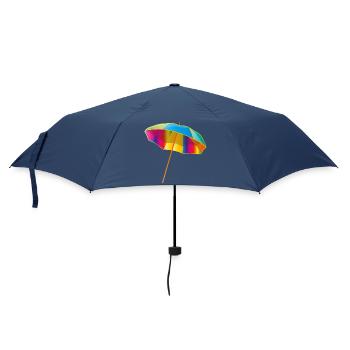 Colorful parasol in bright colors - Umbrella (small) - navy - Front