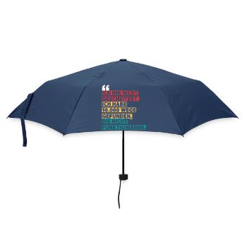 Dicton motivant Design en color block - Parapluie standard - marine - Devant