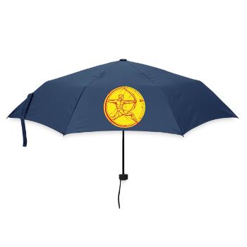 Schütze Sternzeichen – Ziel & Freiheit - Regenschirm (klein) - Navy - Vorne