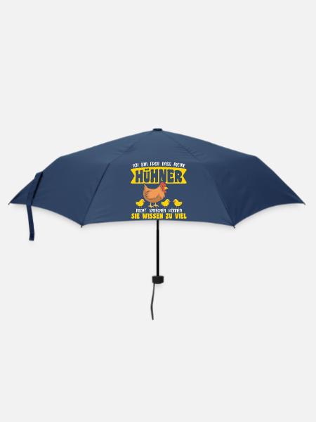 Hühnerflüsterer Huhn Hühnerhalter Hühner - Regenschirm (klein) - Navy