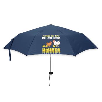 Hühnerflüsterer Huhn Hühnerhalter Hühner - Regenschirm (klein) - Navy - Vorne