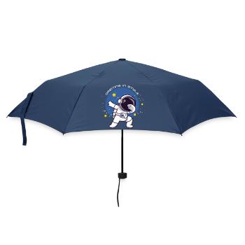 Orbiting In Style Astronaut Dabbing Geschenk - Regenschirm (klein) - Navy - Vorne