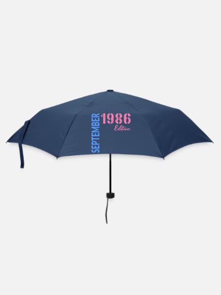 Anniversaire de septembre 1986 - Parapluie standard - marine