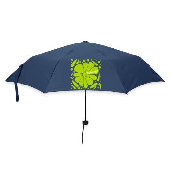Blumen Demokratie - Regenschirm (klein) - Navy - Vorne