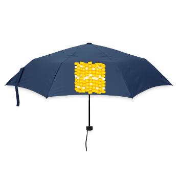 COSTUMES DE MAÏS SUCRÉ - MOTIF DE MAÏS - JAUNE - Parapluie standard - marine - Devant