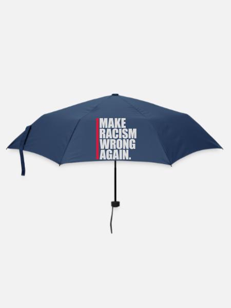 make racism wrong again - Regenschirm (klein) - Navy