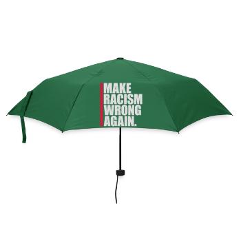 make racism wrong again - Regenschirm (klein) - Flaschengrün - Vorne