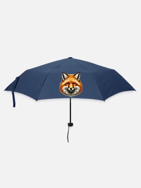 Fuchs - Regenschirm (klein) - Navy