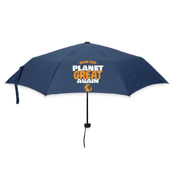 Rendre notre planète grande à nouveau Éco Terre Design - Parapluie standard - marine - Devant
