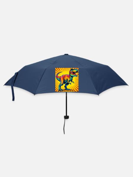 Dinosaurier - Regenschirm (klein) - Navy