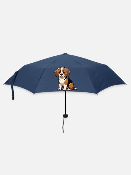 Beagle Beaglebesitzer Beaglehalter beaglehund - Regenschirm (klein) - Navy