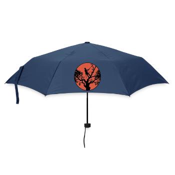 Baumpfleger Sonnenuntergang - Regenschirm (klein) - Navy - Vorne