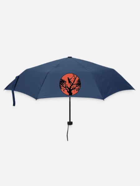 Baumpfleger Sonnenuntergang - Regenschirm (klein) - Navy