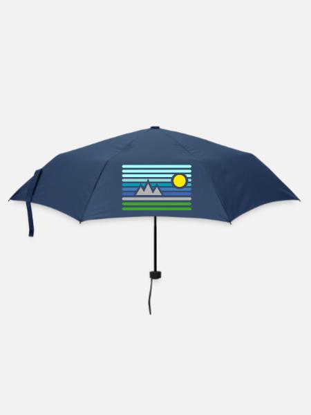 Montagnes - Parapluie standard - marine