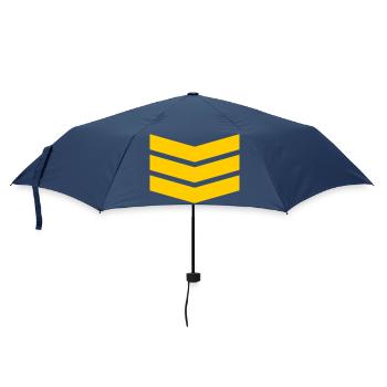 Chevron Stack Bold Pattern - Umbrella (small) - navy - Front