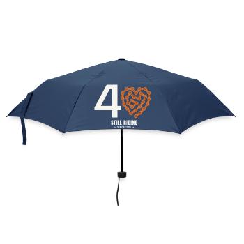 40 Years Bike Still Riding Birthday Gift - Umbrella (small) - navy - Front