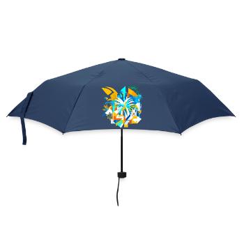 Abstract Summer - Regenschirm (klein) - Navy - Vorne