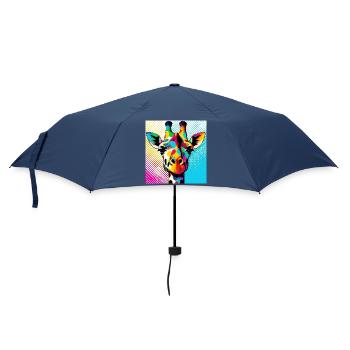 Giraffe Pop Art - Umbrella (small) - navy - Front