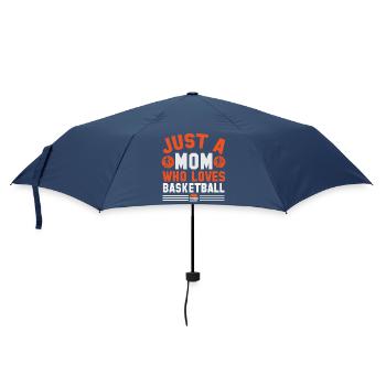 Basketball Mom - Just a Mom Who Loves Basketball - Umbrella (small) - navy - Front